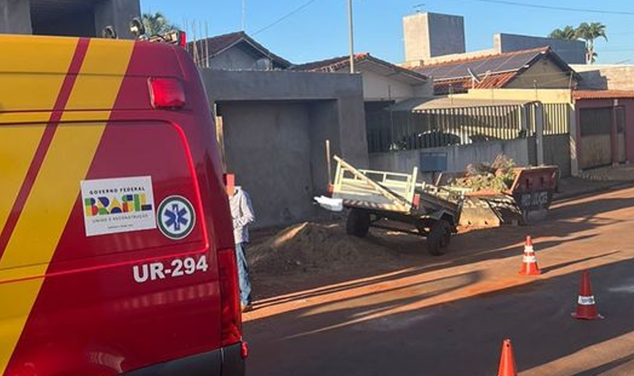 Carro Chocou-se Contra Carretinha e Atropelou Trabalhador em Quirinópolis