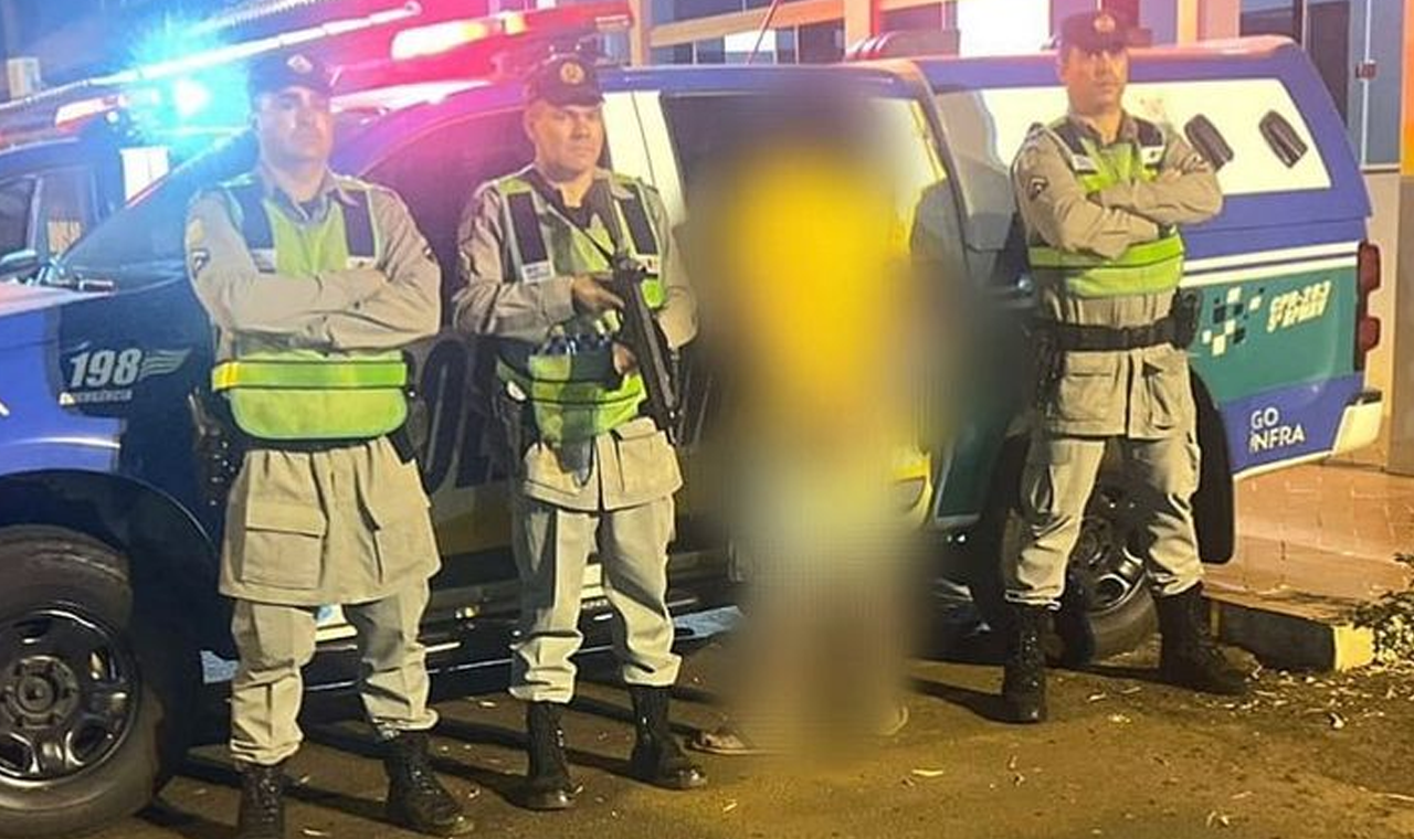 Homicida Capturado Pela Polícia Durante Abordagem na GO-206