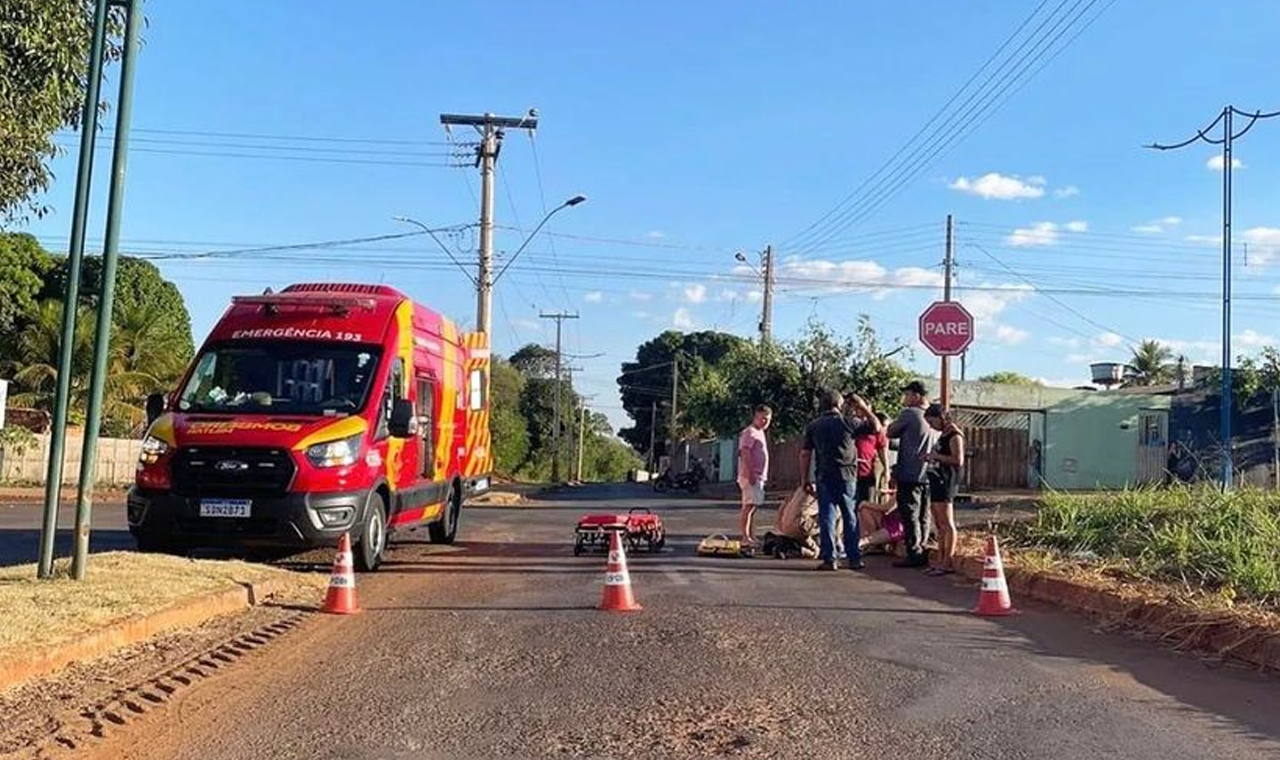 Mulher Fica Ferida em Acidente na Avenida Rui Barbosa