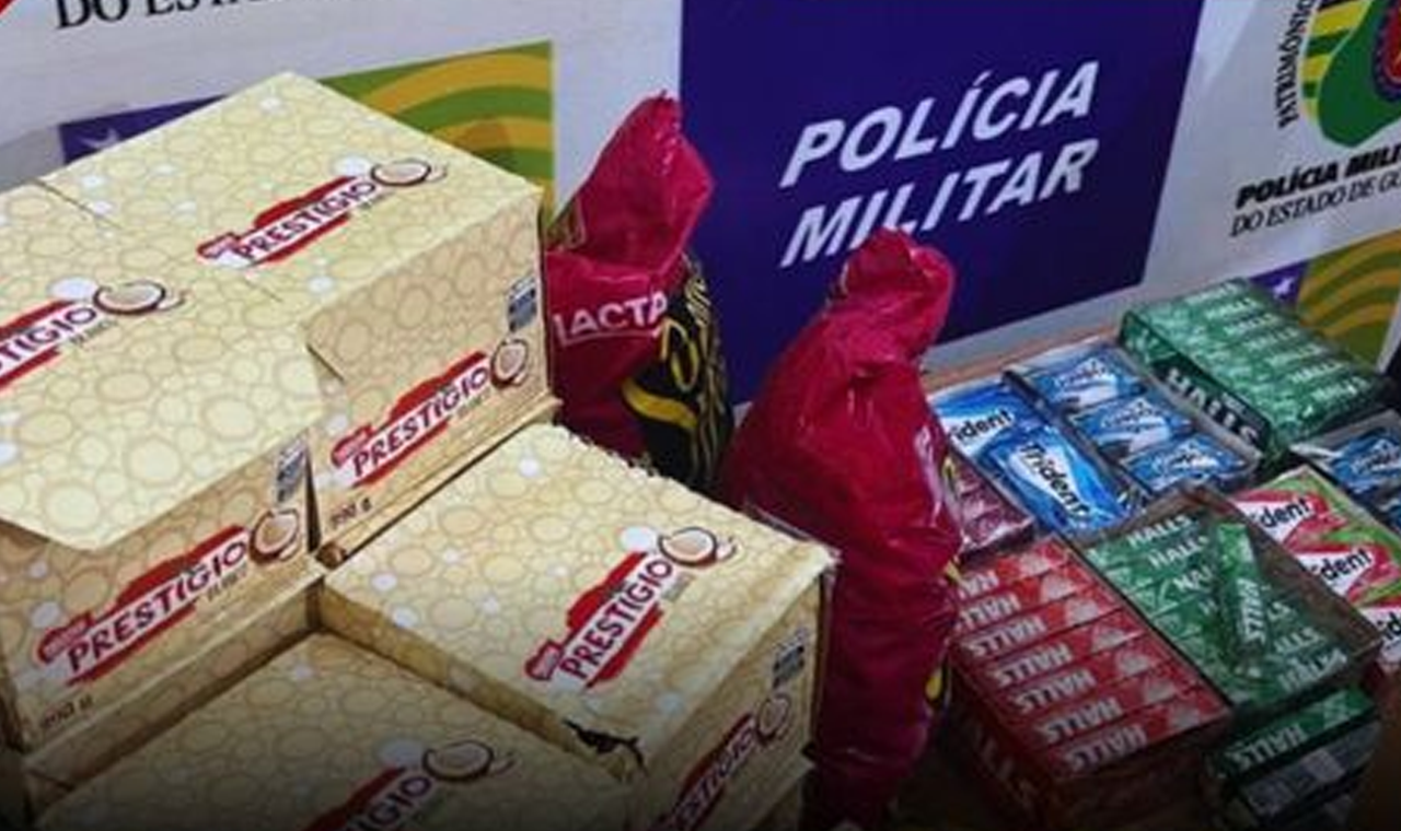 PM Prende Suspeito de Furto em Comércio e Recupera Mercadorias