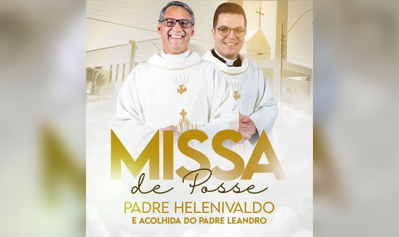 Acontece Hoje Missa de Posse do Novo Pároco e Vigário em Quirinópolis