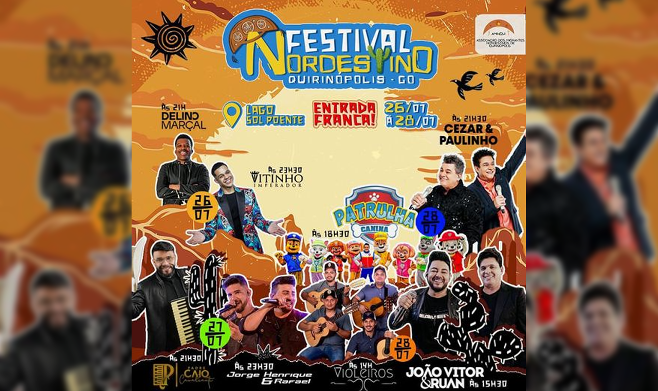 Festival Nordestino Começa Amanhã em Quirinópolis