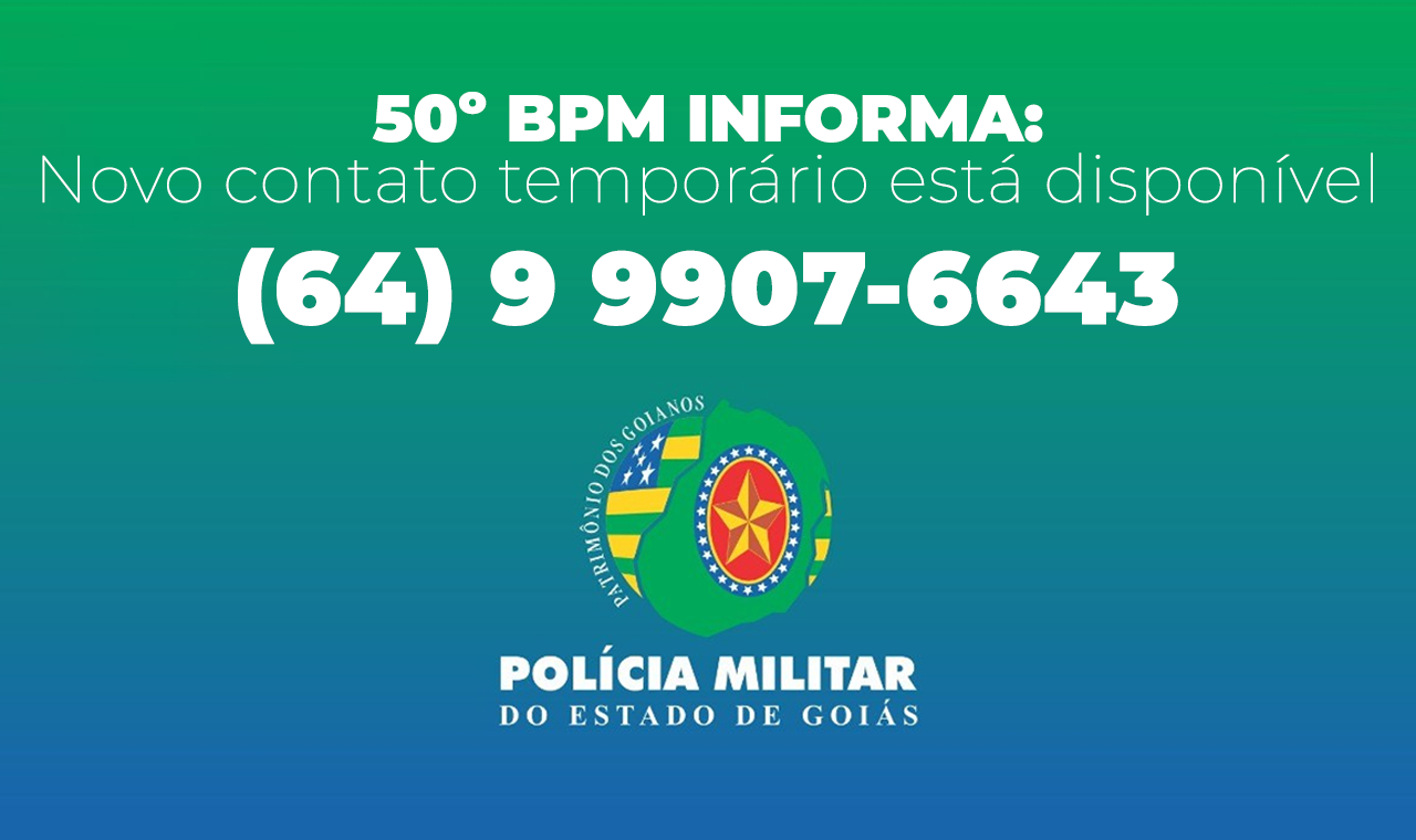 190 Inoperante: Polícia Militar de Quirinópolis Divulga Novo Número de Emergência