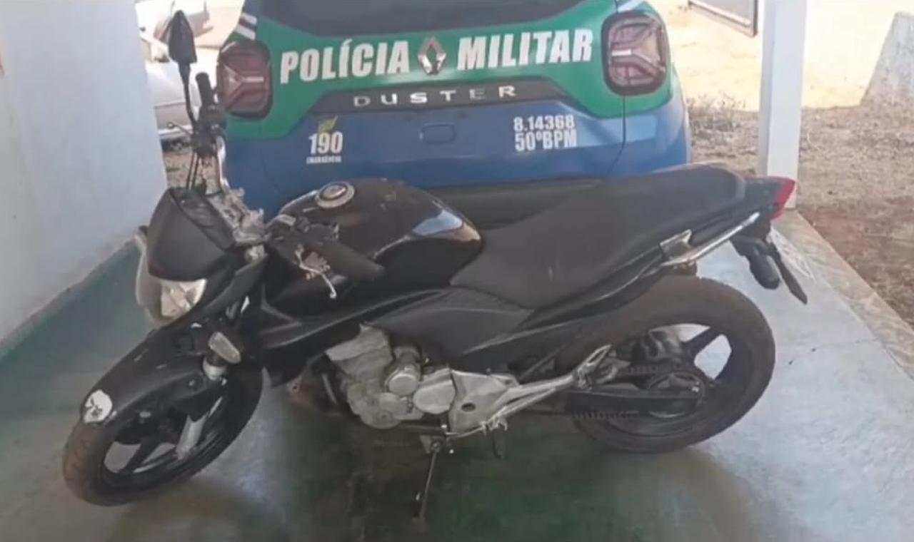 Motocicleta furtada em São Simão foi recuperada em Paranaiguara