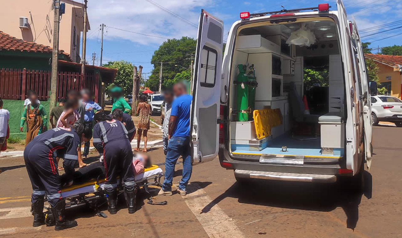 Acidente de trânsito em Quirinópolis deixou jovem ferido